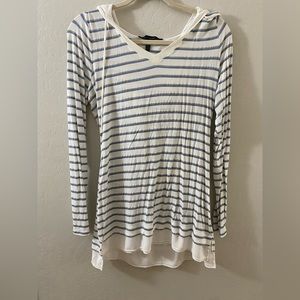 Women’s blue and white hoody